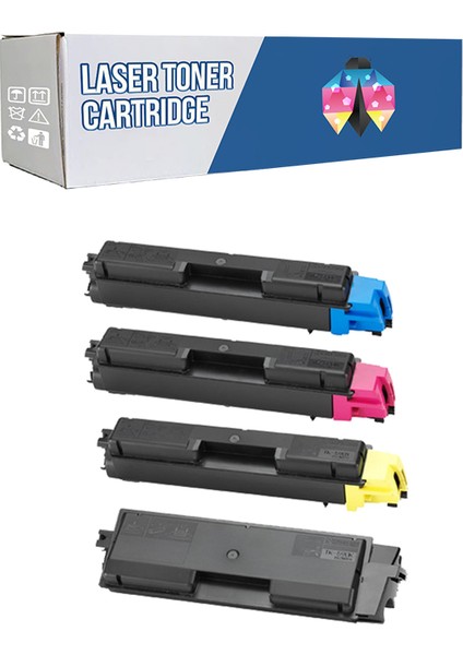 Kyocera FS-C2026MFP+TK-590 Cmyk 1 Set Muadil Toner