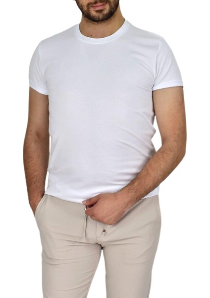 Erkek Sıfır Yaka Tişört 4380 BGL-ST03795