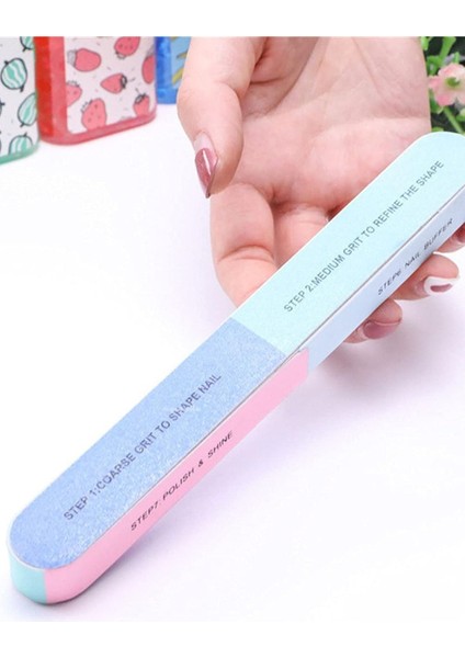 Tırnak Parlatıcı Tırnak Törpüsü 7 Yönlü Kağıt Törpü Manikür Pedikür Törpüsü Parlatıcı 1 Adet modelleri