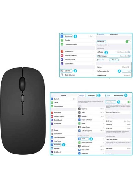 Apple ipad 9.nesil 10.2 Inç 2021 Uyumlu Rgb Işıklı Bluetooth & Wireless Türkçe Klavye Mouse Seti