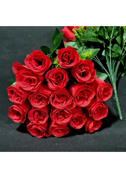 18Lİ Tomur Demet Kırmızı (Yapay Çiçektir)