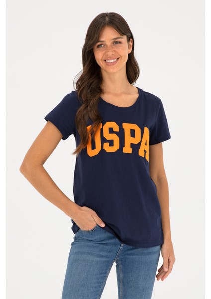 Kadın Lacivert Tişört Basic 50280036-VR033