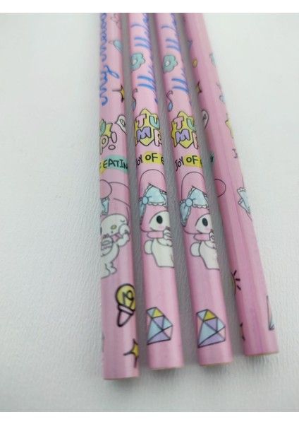 Hb Kurşun Kalemler Hello Kitty Cinnamoroll Kuromi My Melody Pompompurin Desenli