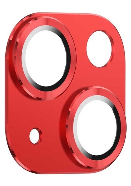 Apple iPhone 13 Mini Uyumlu Cl-03 Kamera Lens Koruyucu, Kırmızı