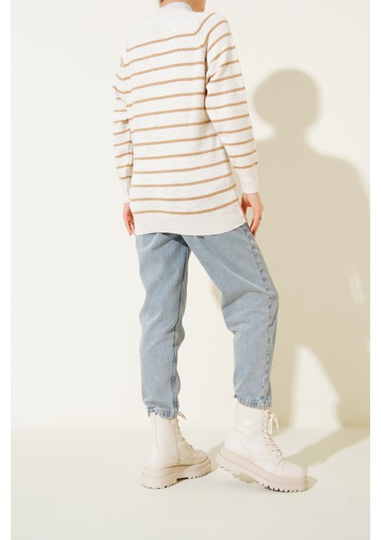 15808 Düğmeli Kazak - Bisküvi fırsatları