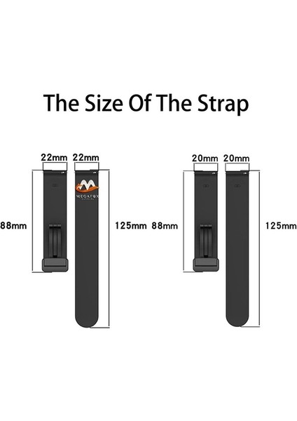 Amazfit Uyumlu Kordon Silikon Magnetik Spor Kayış, Turuncu