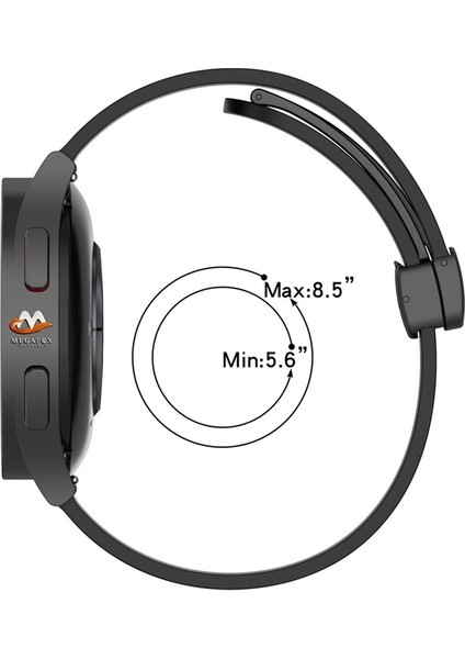 Amazfit Uyumlu Kordon Silikon Magnetik Spor Kayış, Turuncu
