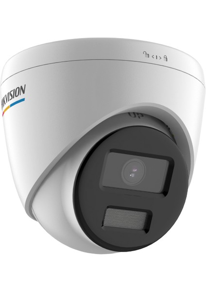 DS-2CD1343G2-LIUF 4mpix, 2,8 mm Lens, H265+, 30 mt Gece Görüşü, Hybrid Light, Poe, Mikrofonlu Dome Ip Kamera