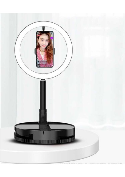 26 cm Foldable Işıklı Telefon Tutucu Ring Light
