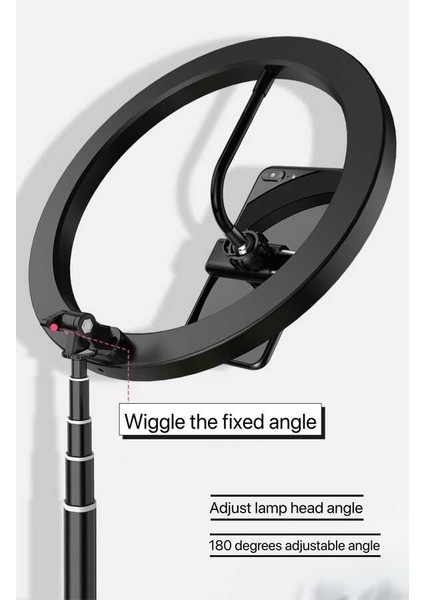 26 cm Foldable Işıklı Telefon Tutucu Ring Light