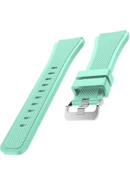 Amazfit Gtr Uyumlu Kordon Silikon Çizgili Esnek Spor Kayış, Turkuaz indirimleri
