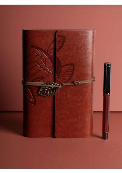 Mr Deri Kraft Kağıtlı Defter ve Kalem Seti Hediye Seti Özel Tasarım