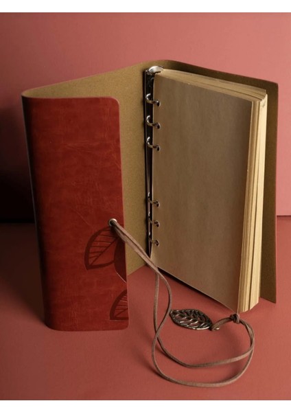 Mr Deri Kraft Kağıtlı Defter ve Kalem Seti Hediye Seti Özel Tasarım