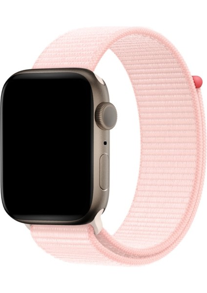 Apple Watch 3/4/5/6/7/8/9/se Ultra Uyumlu Kordon Klasik Hasır Örgü Spor Kayış, Pearl Pi modelleri