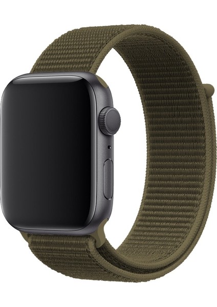 Apple Watch 3/4/5/6/7/8/9/se Ultra Uyumlu Kordon Klasik Hasır Örgü Spor Kayış, Cargo Kh