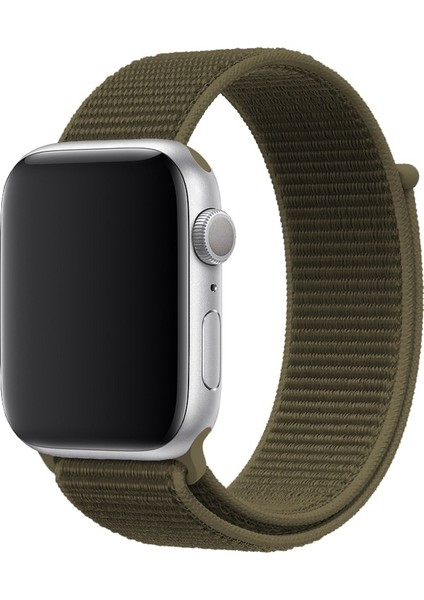 Apple Watch 3/4/5/6/7/8/9/se Ultra Uyumlu Kordon Klasik Hasır Örgü Spor Kayış, Cargo Kh