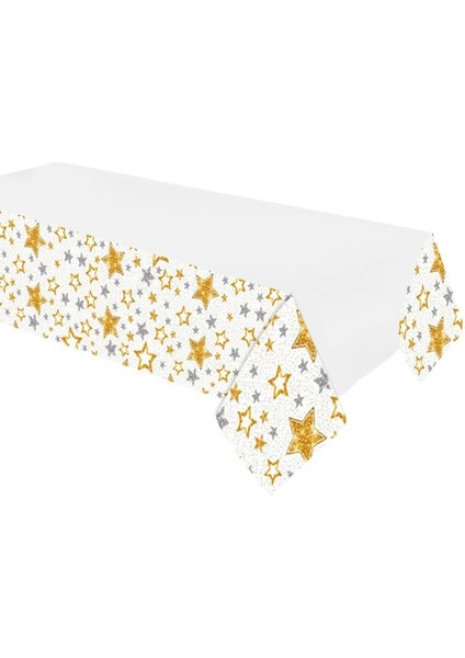 Masa Örtüsü Roll Up 120*180CM -Yıldızlar Beyaz-