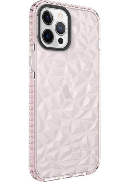 Apple iPhone 12 Pro Max Uyumlu Kılıf Buzz Kapak, Pembe