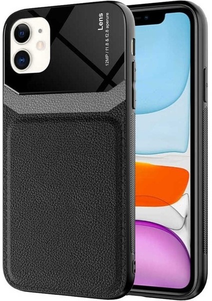 Apple iPhone 11 Uyumlu Kılıf Emiks Kapak, Siyah