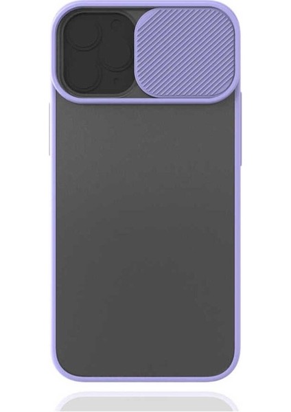 Apple iPhone 12 Mini Uyumlu Kılıf Lensi Kapak, Lila