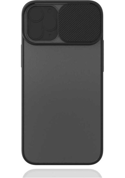 Apple iPhone 12 Mini Uyumlu Kılıf Lensi Kapak, Siyah