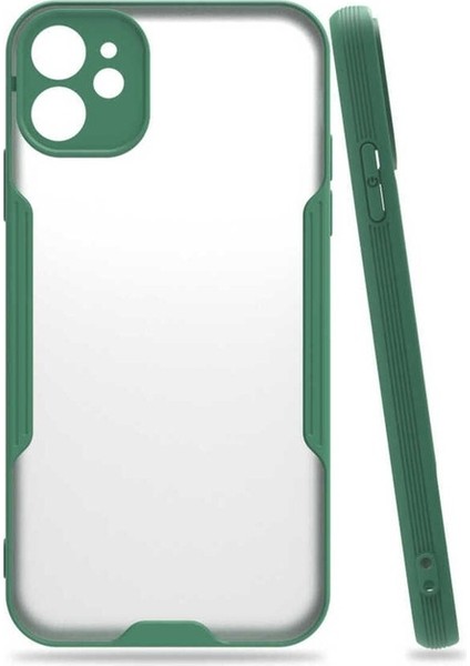 Apple iPhone 11 Uyumlu Kılıf Parfe Kapak, Koyu Yeşil