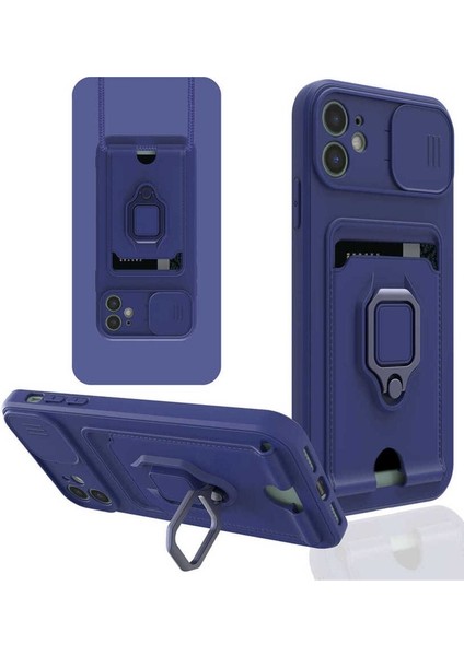 Apple iPhone 11 Uyumlu Kılıf Pelit Kapak, Lacivert