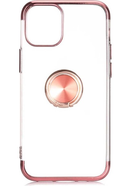 Megafox Teknoloji Apple iPhone 12 Mini Uyumlu Kılıf Gess Silikon, Rose Gold