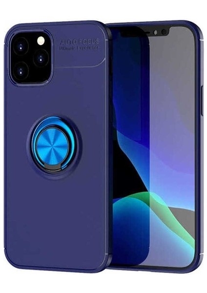 Apple iPhone 12 Pro Uyumlu Kılıf Ravel Silikon Kapak, Mavi