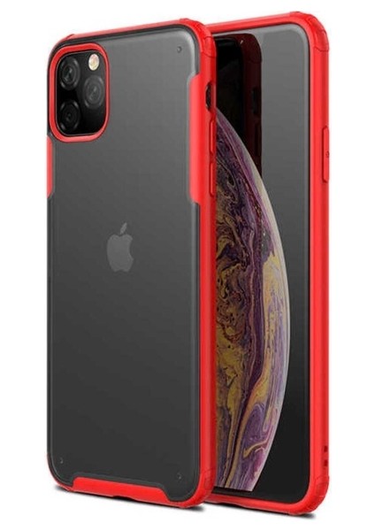 Apple iPhone 11 Pro Max Uyumlu Kılıf Volks Kapak, Kırmızı