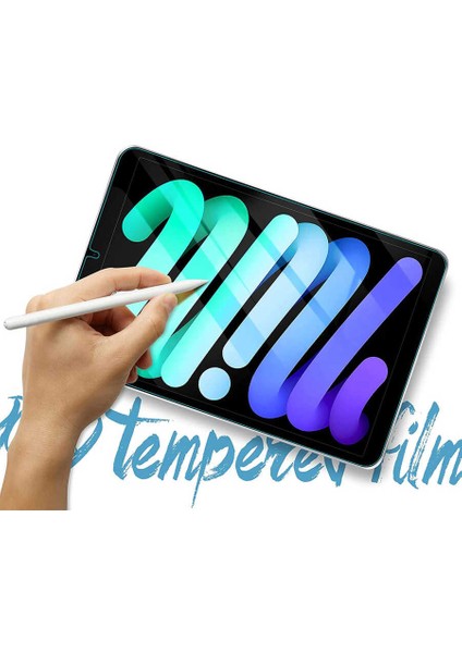 Apple iPad Mini 2021 (6.nesil) Uyumlu Tablet Temperli Cam Ekran Koruyucu