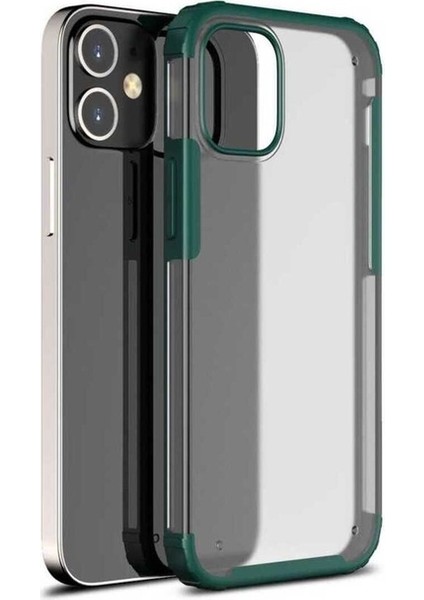 Apple iPhone 12 Mini Uyumlu Kılıf Volks Kapak, Koyu Yeşil
