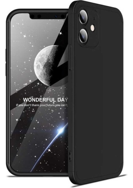 Apple iPhone 12 Mini Uyumlu Kılıf Ays Kapak, Siyah