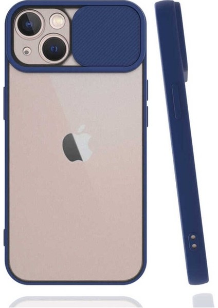 Apple iPhone 13 Uyumlu Kılıf Lensi Kapak, Lacivert