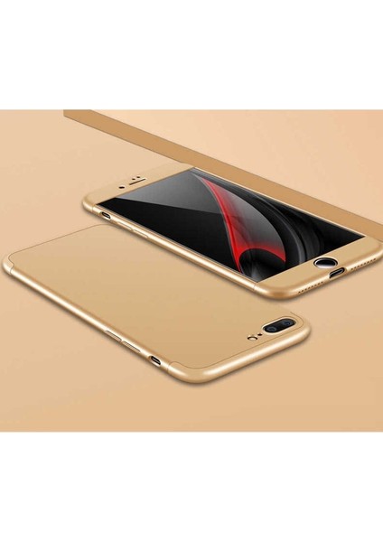 Apple iPhone 7 Plus Uyumlu Kılıf Ays Kapak, Gold