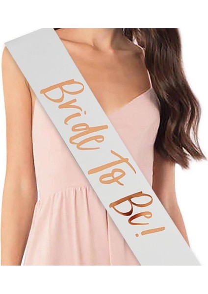 Bride To Be Baskılı Varaklı Lüks Kuşak