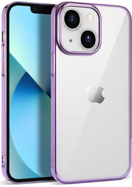 Apple iPhone 14 Plus Uyumlu Kılıf Pixel Kapak, Açık Mor