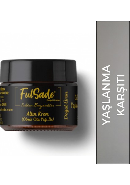 Altın Krem Cilt Bakımı Yaşlanma Karşıtı 30 ml