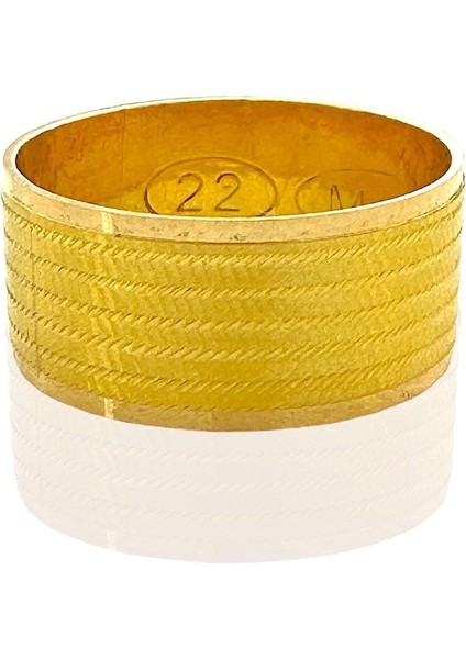 22 Ayar Altın Trabzon Modeli 9 mm Alyans Yüzük