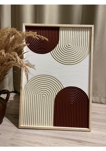 Cıgıl Wood Boho Brown Ahşap Bohem Tablo