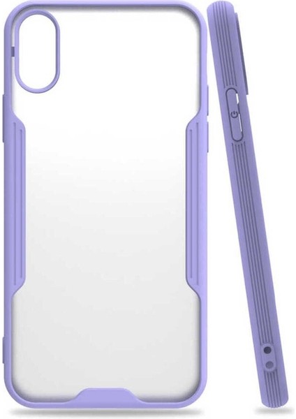 Apple iPhone Xs Uyumlu Kılıf Parfe Kapak, Mor