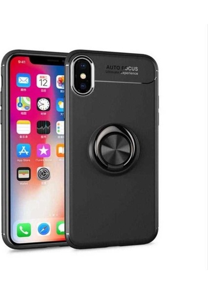 Apple iPhone Xs Max Uyumlu Kılıf Ravel Silikon Kapak, Siyah