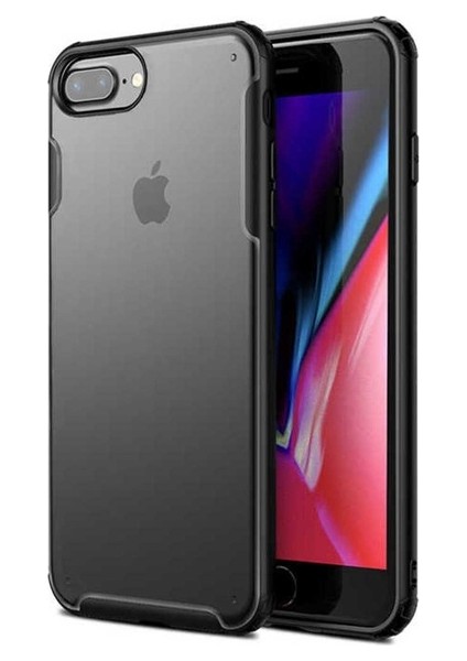 Apple iPhone 8 Plus Uyumlu Kılıf Volks Kapak, Siyah