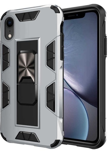 Apple iPhone Xr Uyumlu Kılıf Volve Kapak, Gri