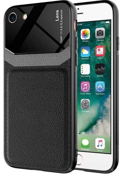 Apple iPhone Se 2022 Uyumlu Kılıf Emiks Kapak, Siyah