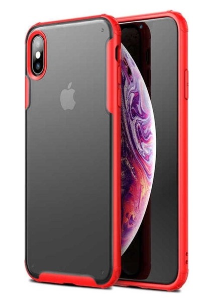 Apple iPhone Xs Max Uyumlu Kılıf Volks Kapak, Kırmızı