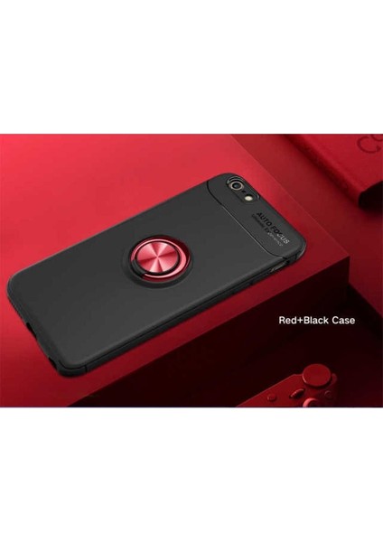 Apple iPhone 7 Uyumlu Kılıf Ravel Silikon Kapak, Siyah-Kırmızı