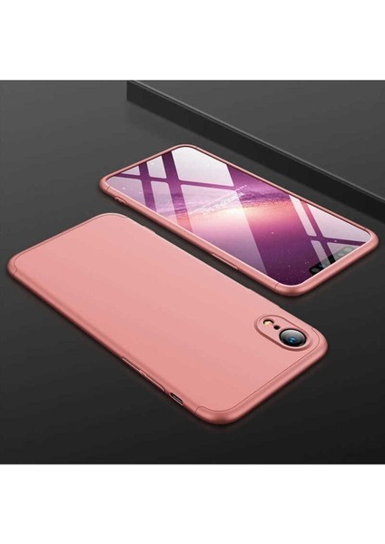 Apple iPhone Xr Uyumlu Kılıf Ays Kapak, Rose Gold