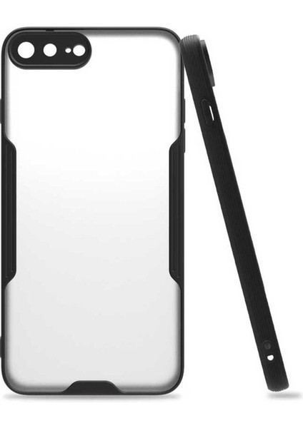 Apple iPhone 8 Plus Uyumlu Kılıf Parfe Kapak, Siyah
