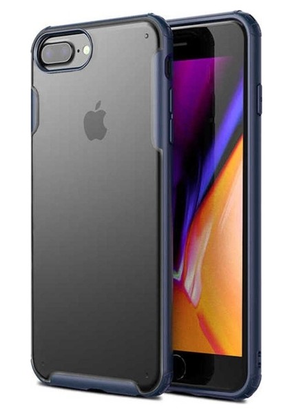 Apple iPhone 8 Plus Uyumlu Kılıf Volks Kapak, Lacivert